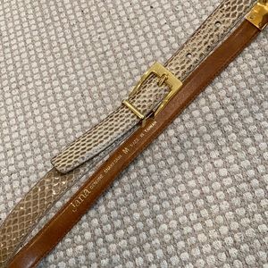 Vintage jana snakeskin belt